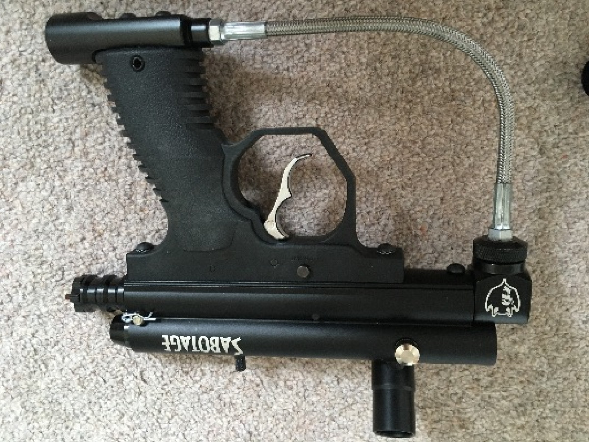 Diablo Sabotage Bottom Line SemiAuto Used Paintball Guns Used